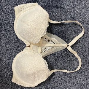 Very cute white lace covered bra